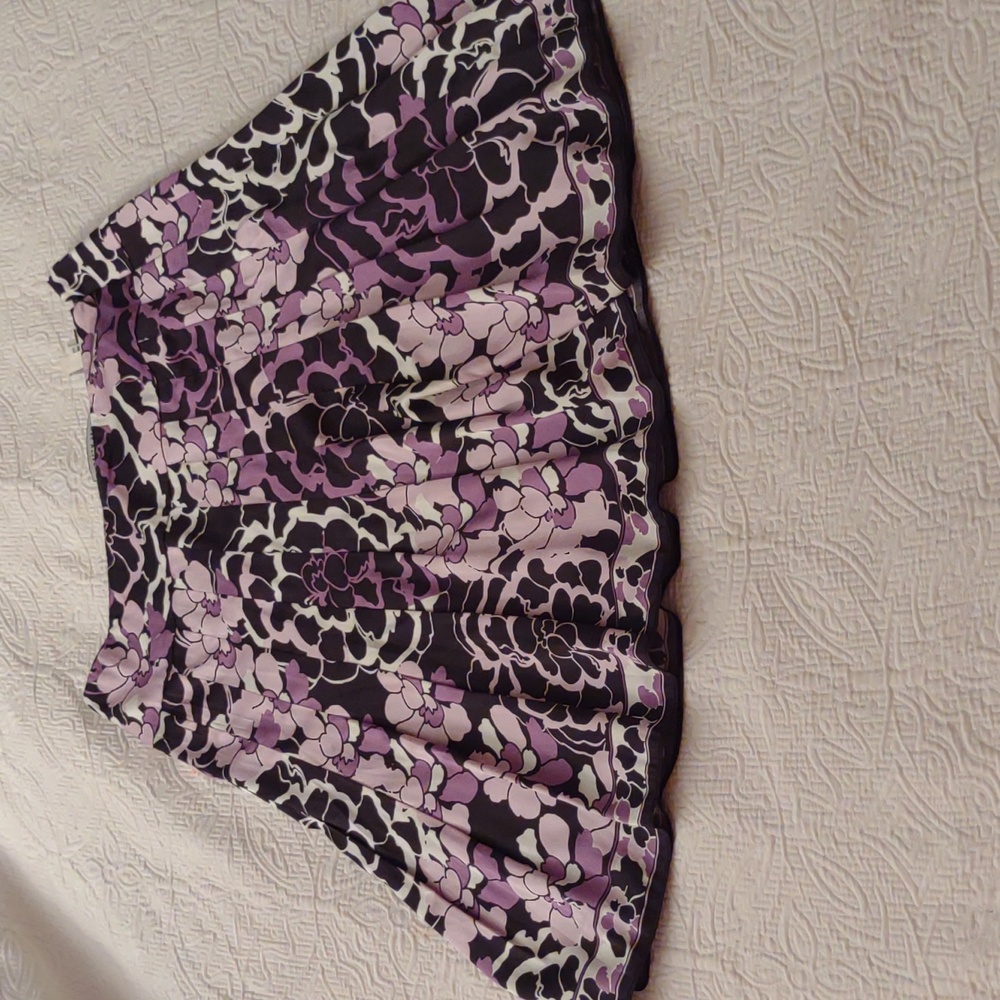 Isabella DeMarco Flowered Pleated Skirt